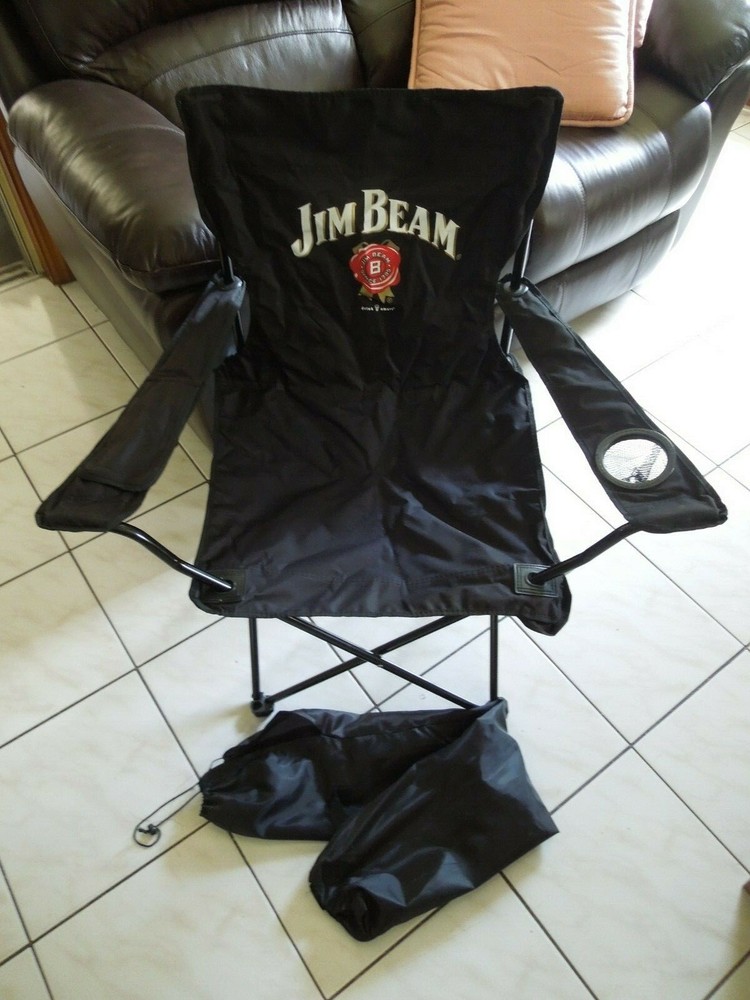 Jim Beam Folding Lawn/Beach Chairs Black