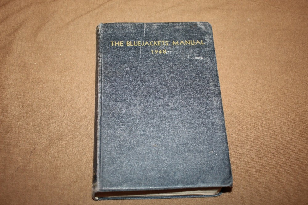 Original Early WW2 U.S. Navy "The Blue Jackets'' Book, Named & 1940 d. w/Doc's