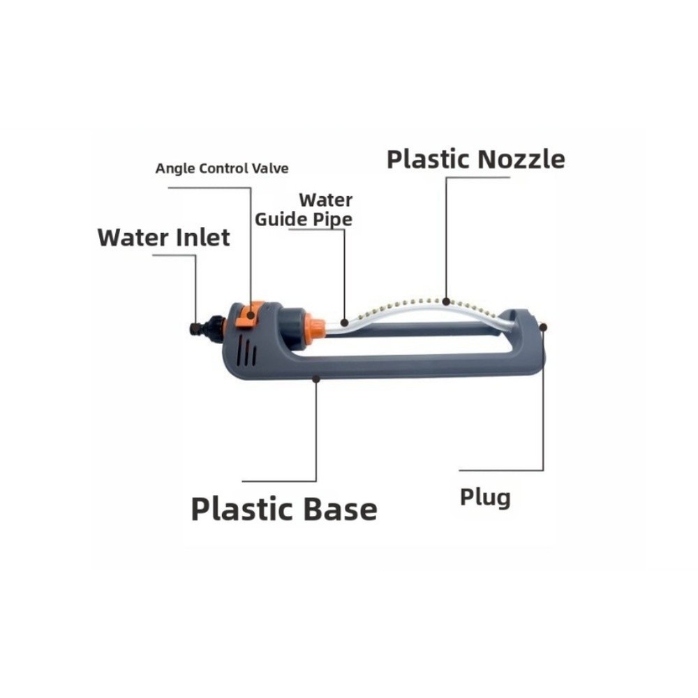 Automatic Swing Sprinkler Gray 19 Hole for Quick For easy Installation