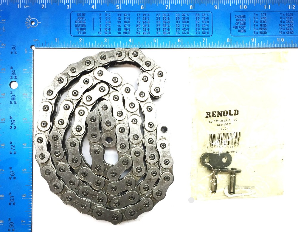 Renold 60A1 X 78 LKS Roller Chain 60RBX77 NOS