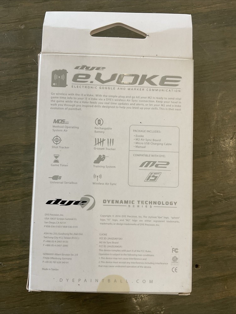 Dye Evoke Goggle To Marker Communication System