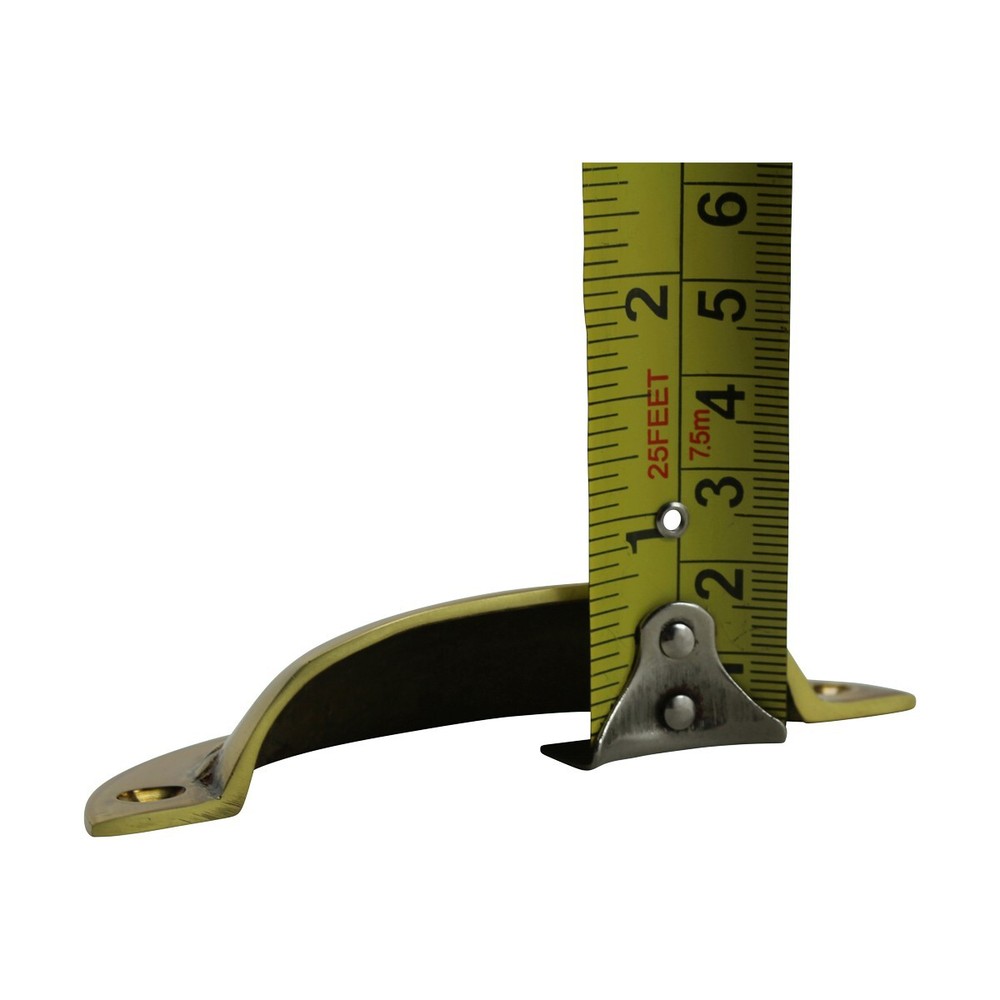 Cabinet Bin Pull Bright Solid Brass Cup Hooded Drawer Pull for Kitchen Cabinets