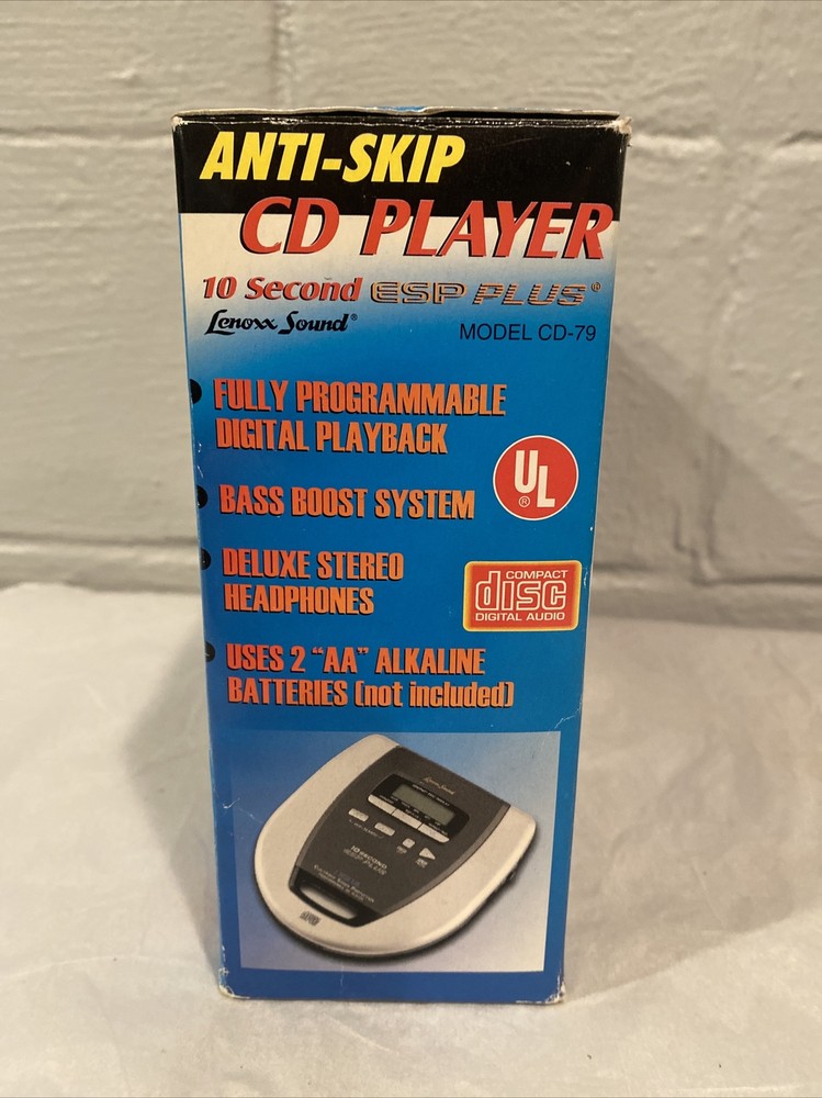 Lenoxx Sound CD-79 Programmable 10 Second ESP Plus Anti-Skip CD Player & Car Kit