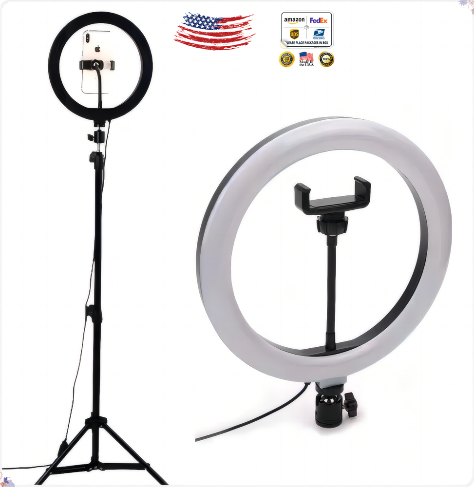 8 INCH SELFIE RING LIGHTWITH TRIPOD STAND