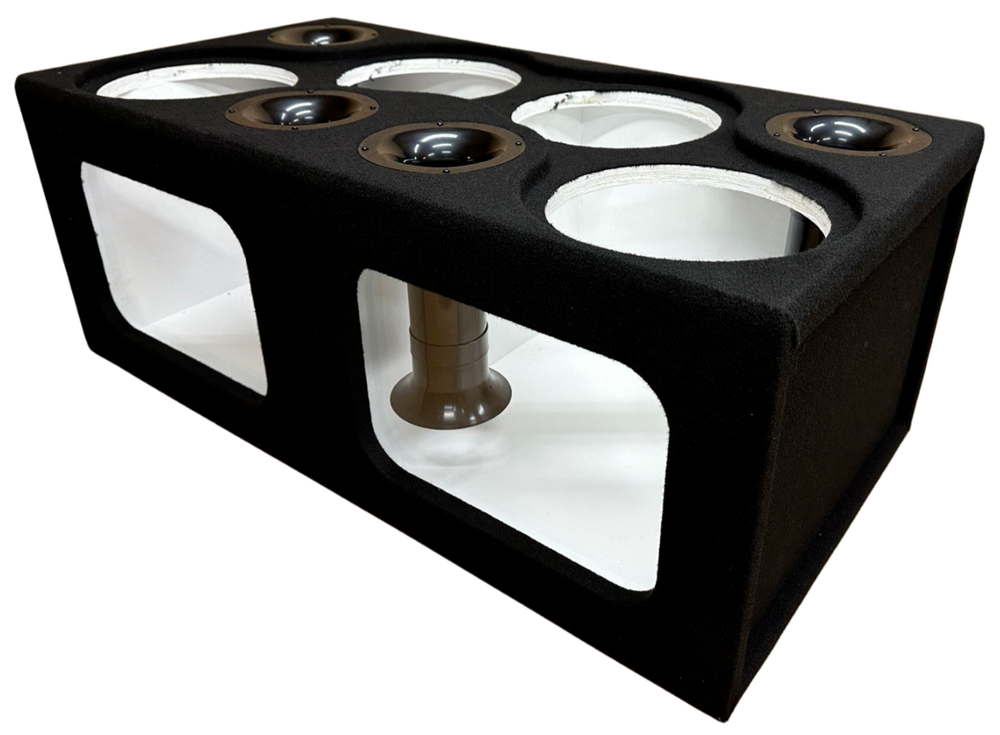 Custom Ported Sub Box Enclosure for 4 10" Subs ~ ACRYLIC PLEXIGLASS ~ BIRCH