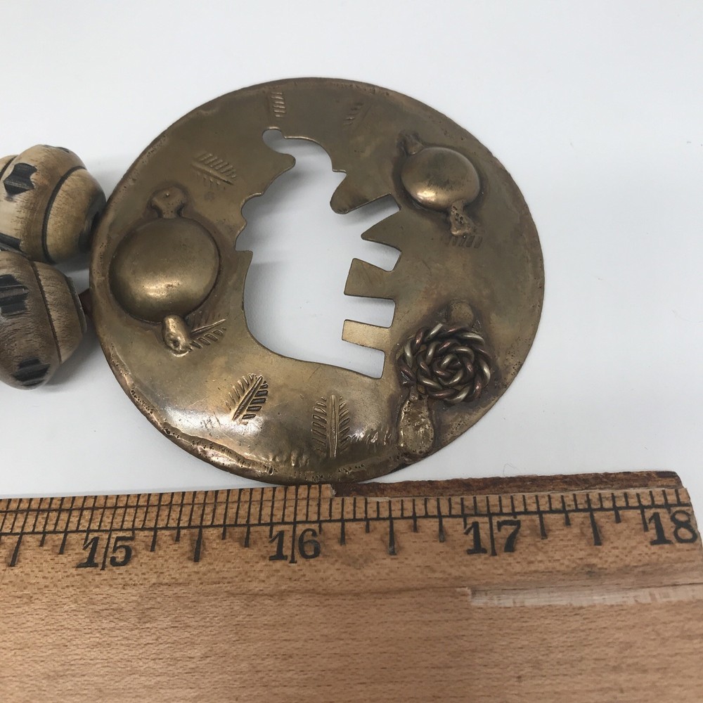 Brass Elephant Necklace Tie On
