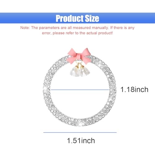 Bling Diamond Car Engine Start Stop Button Decoration Ring - Bling Ring White