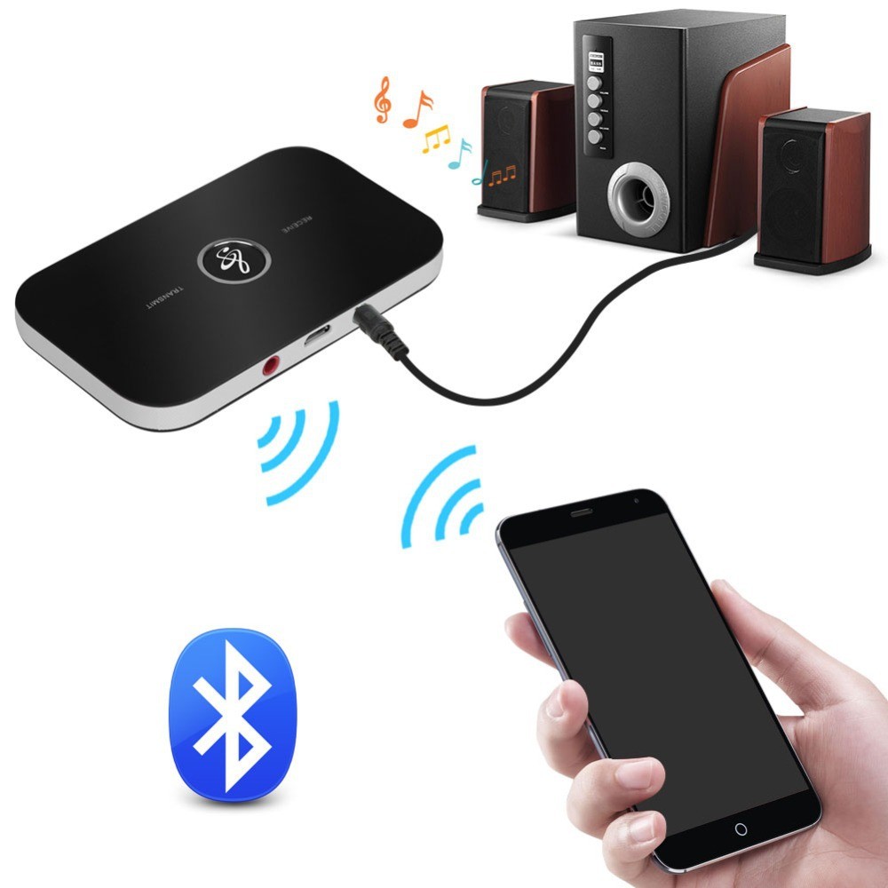 B6 Bluetooth Transmitter Receiver Wireless Audio 3.5mm Jack Aux Music Adapter