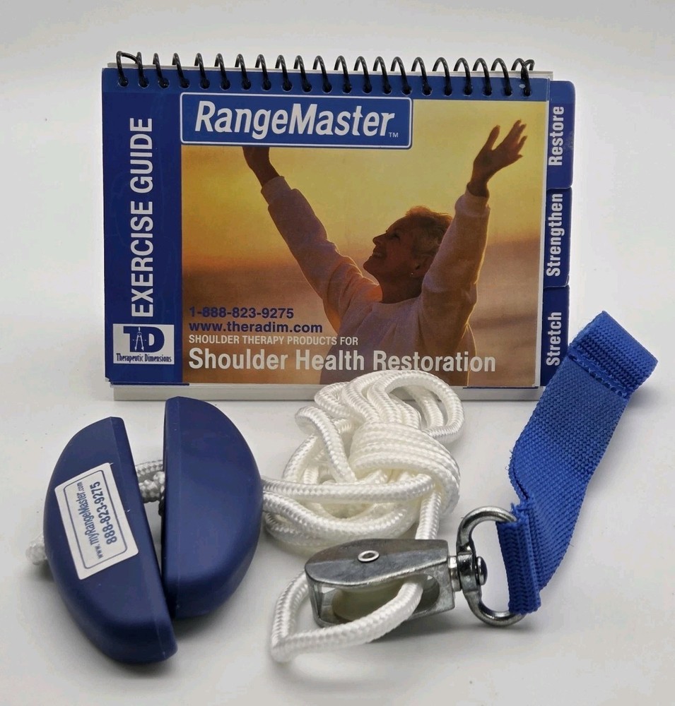 Therapeutic Dimensions Shoulder Pulley Door Strap RangeMaster & Exercise Guide
