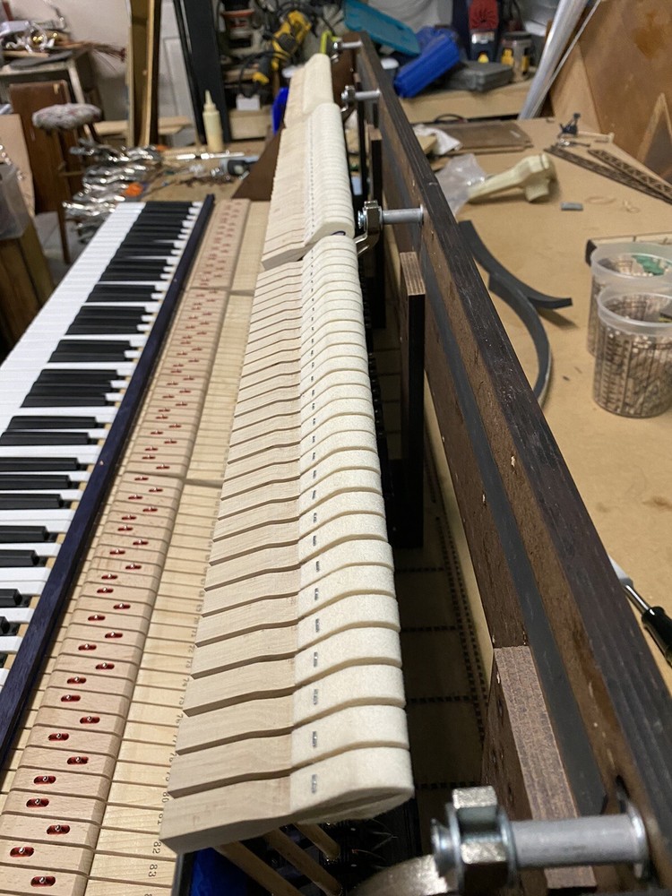 Custom MIDI Controller with Authentic Acoustic Studio Piano Action/Keys/Hammers