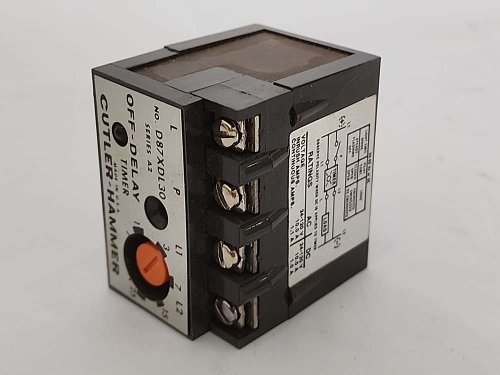 CUTLER-HAMMER D87XDL30 SERIES A2 OFF-DELAY TIMER