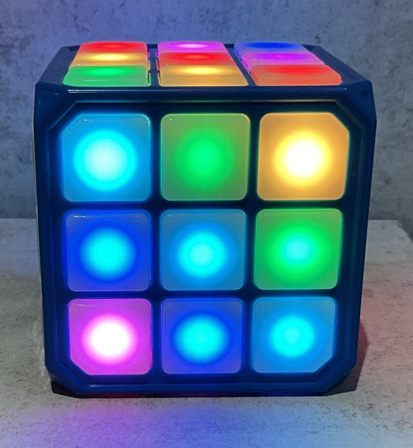 Flashing Cube Electronic Flash Light Touch Memory Brain Game STEM Toy