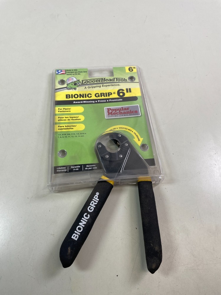Loggerhead Tools 6" Bionic Grip Adjustable Wrench 14 In 1 Adjustable Black New