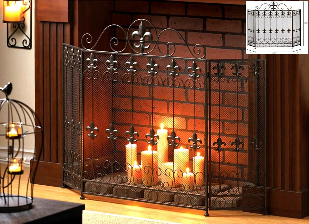 FRENCH REVIVAL FIREPLACE SCREEN ** NIB