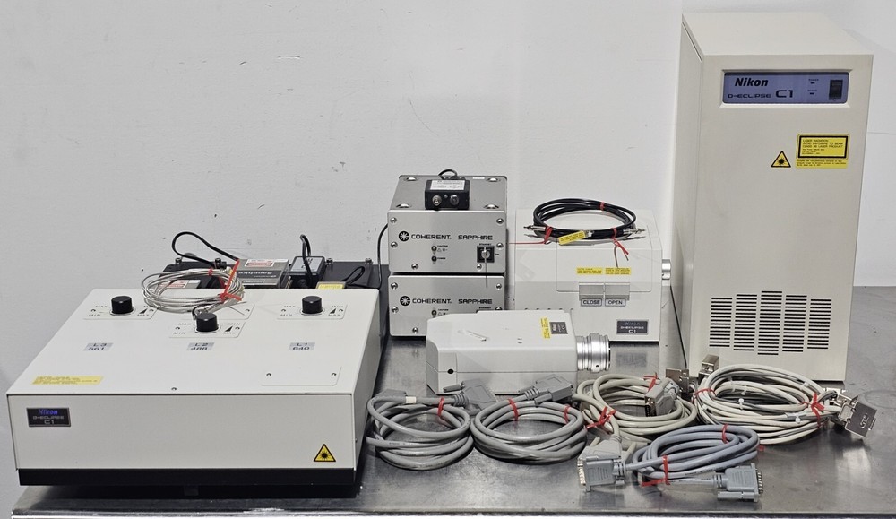 Nikon D-Eclipse C1 Confocal Microscope System w/Coherent Sapphire Laser Unit