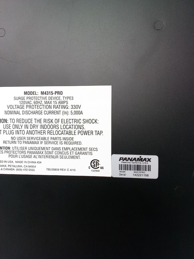 Panamax M4315-PRO Power Conditioner *READ*