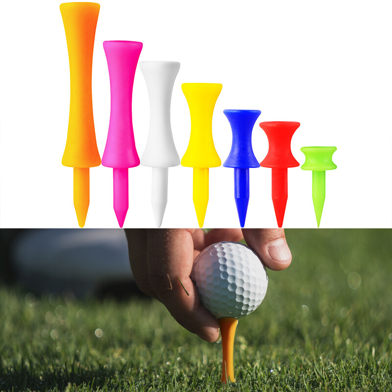 50/100 Count Step Down Plastic Golf Castle Tees, Unbreakable, Mixed or Same
