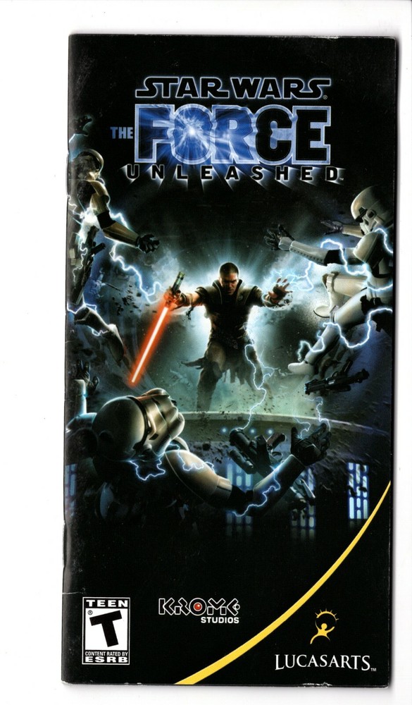 Star Wars Force Unleashed PSP MANUAL ONLY Insert Authentic