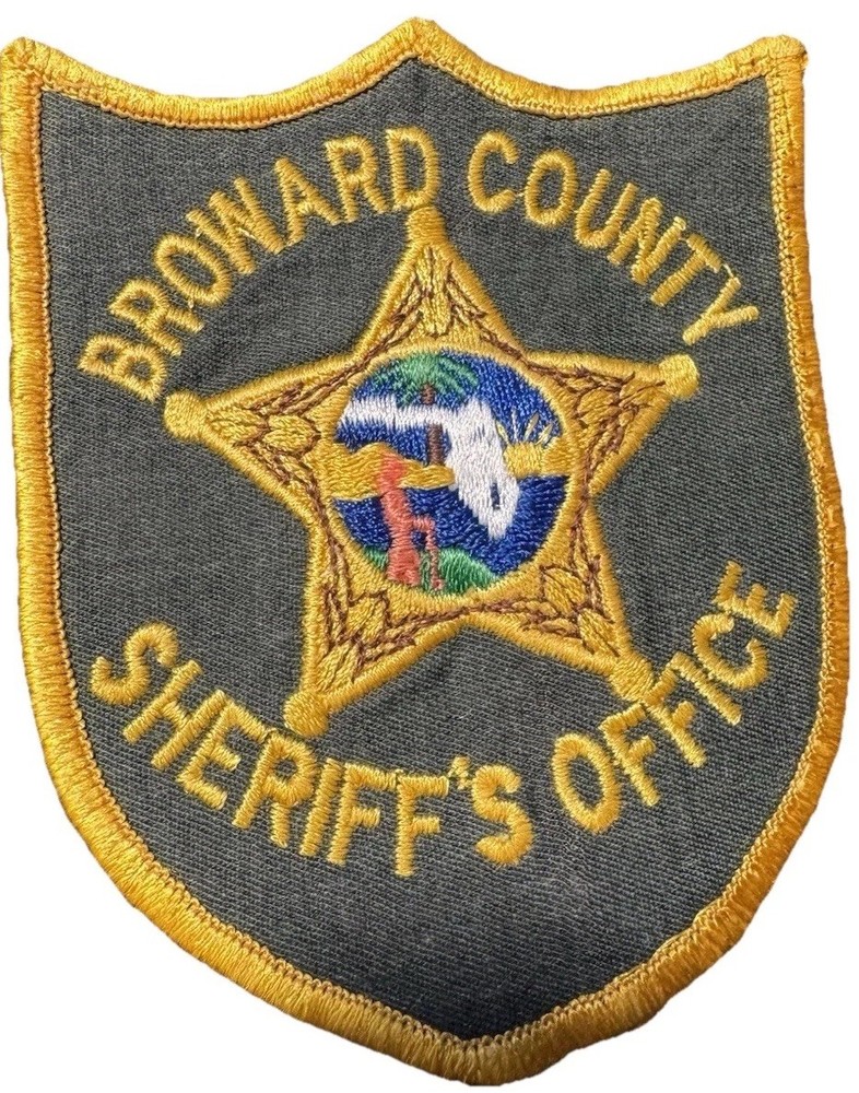 FLORIDA, BROWARD COUNTY SHERIFF'S OFFICE PATCH 4” Preowned