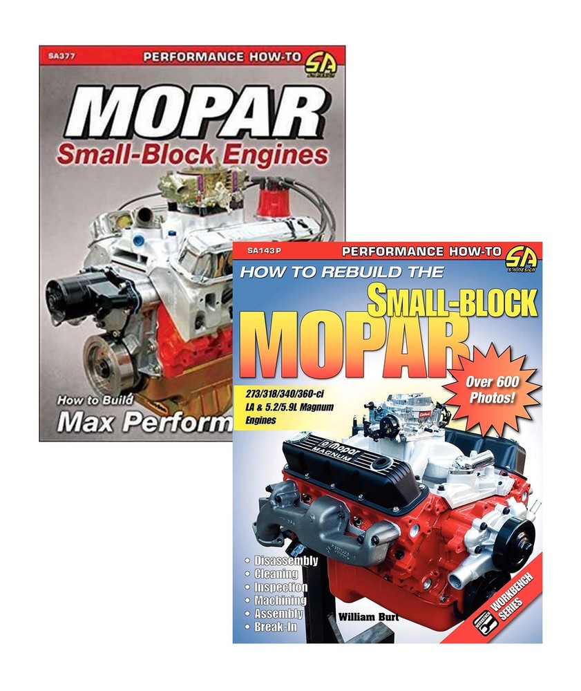 Mopar Small-Block How To Rebuild Build Max Performance 2 Book Set