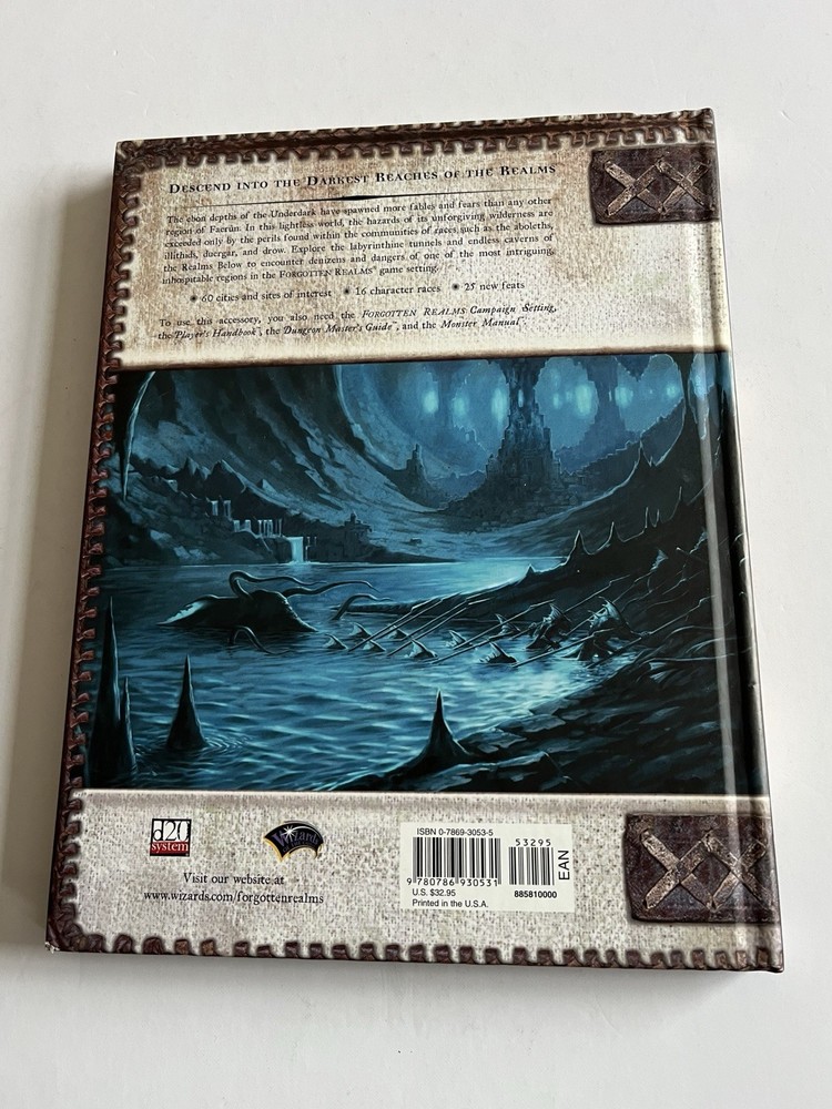 Dungeons and Dragons Underdark Forgotten Realms 2003