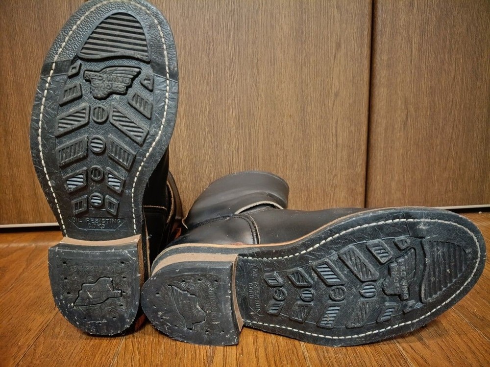 RedWIng Boots 2268 Leather Black Engineer Boots Size 6.5