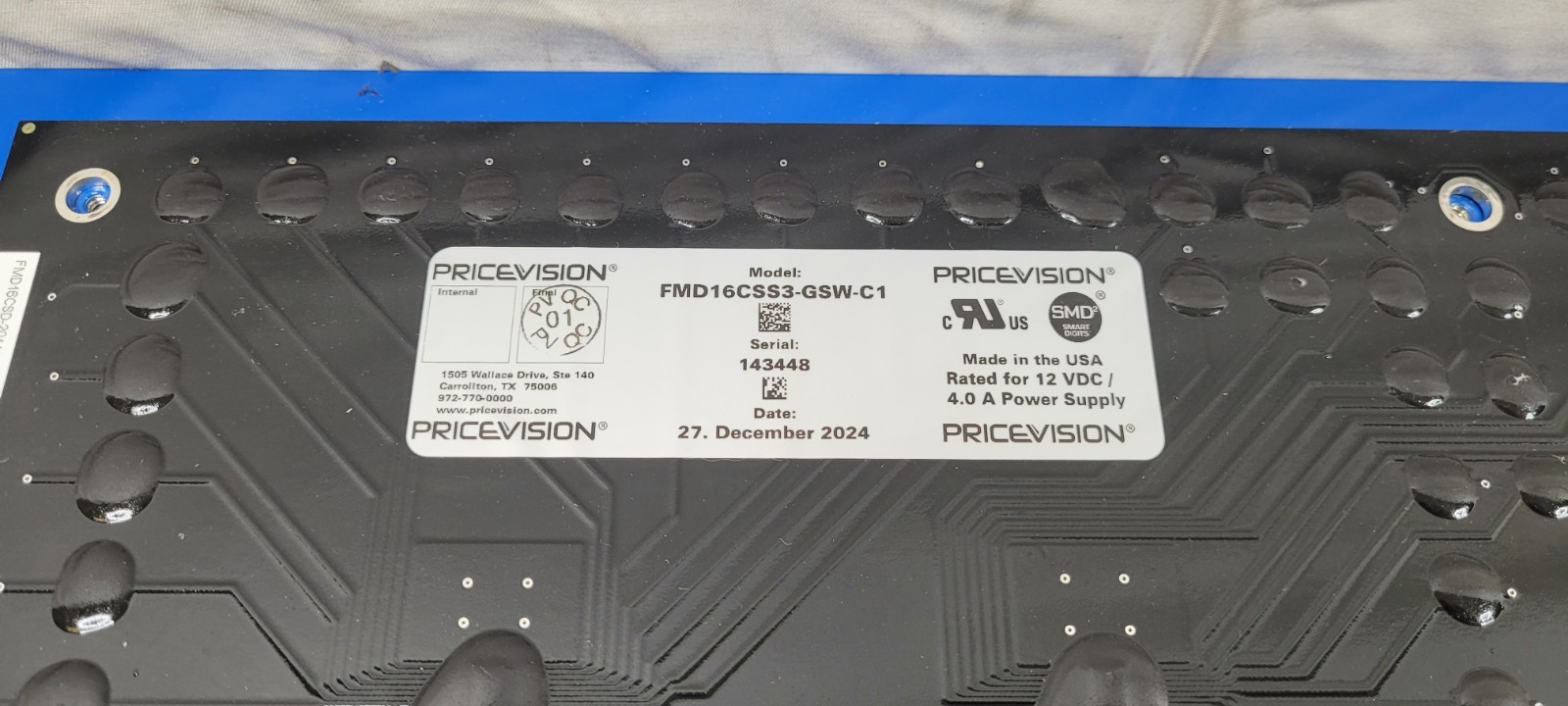 Pricevision LED Fuel Price LED Sign 8 Panel Kit FMD16CTD SEE PHOTOS!