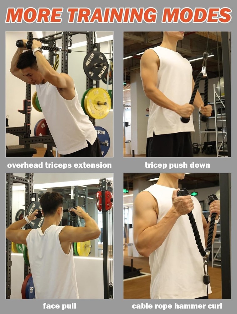 LAT Pulldown Attachments,Cable Machine Accessories for Home Gym, Durable and ...