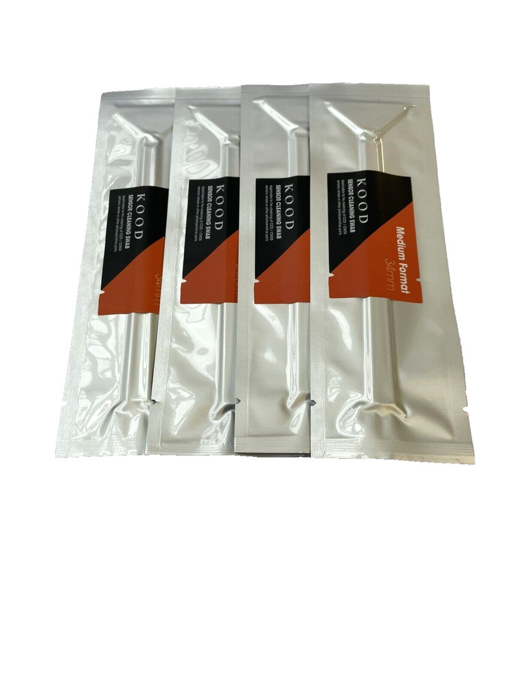 KOOD 4X Medium Format Camera Sensor Cleaning Swabs 34mm Pack of Four
