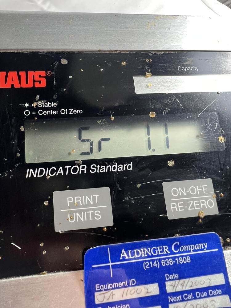 OHAUS 15S Digital Readout & Power Adapter only, error 14 on screen