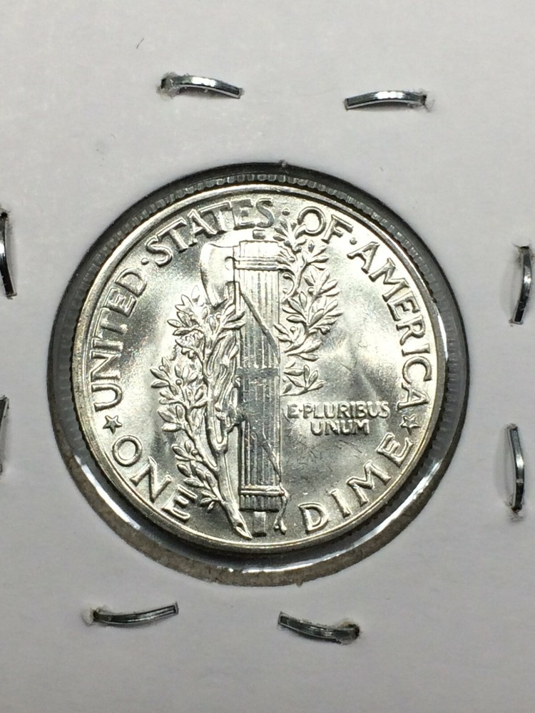 1945 - Uncirculated Mercury Silver Dime - #19449