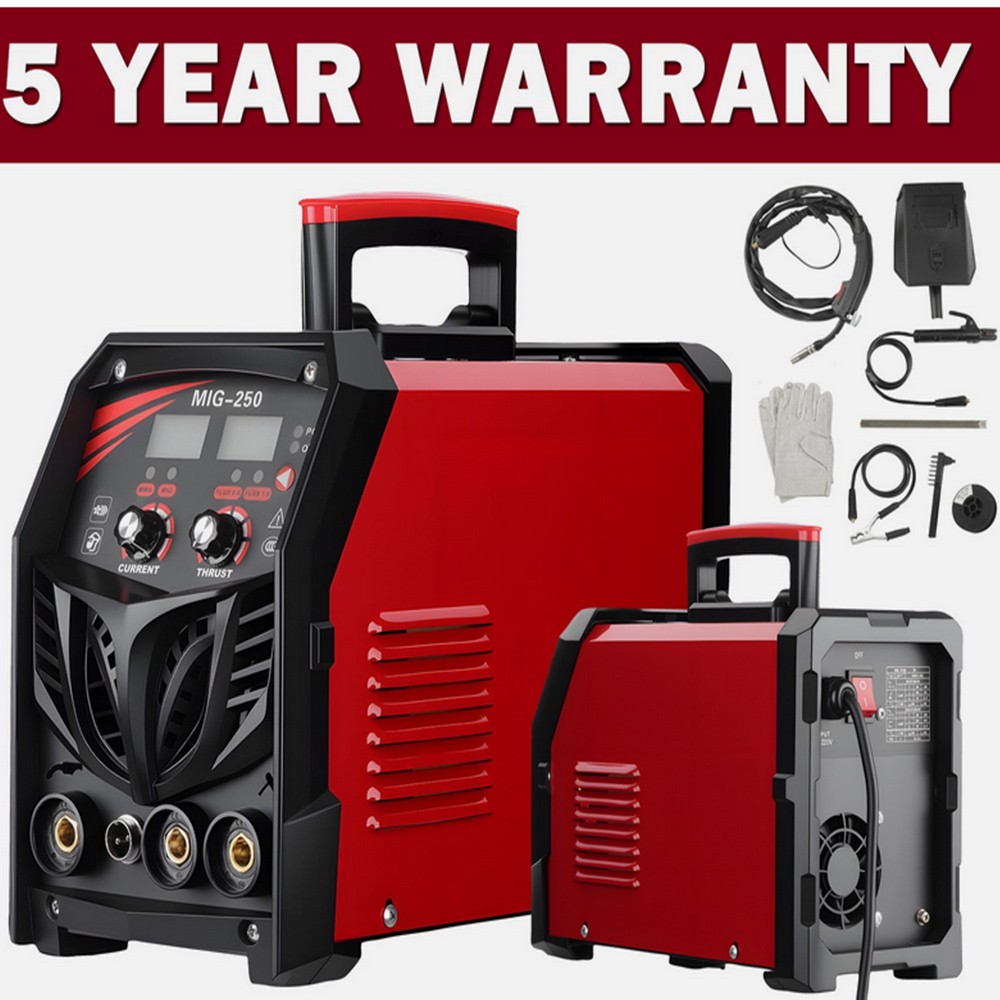 MIG Welder 250A Mig Welding Machine 3-in-1 Flux Core MIG/Stick/Lift TIG Welder