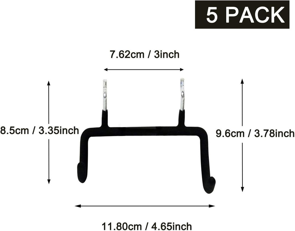5PCS Multi-Purpose Pegboard Tool Holders with Heavy Duty Hooks for Home Projects