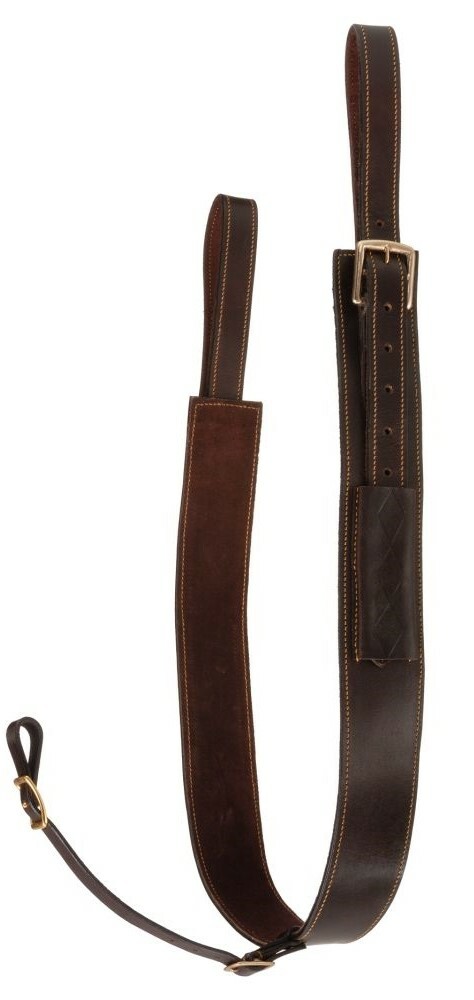 Australian Saddle Back Flank Strap - Leather - Black or Brown - Back Cinch