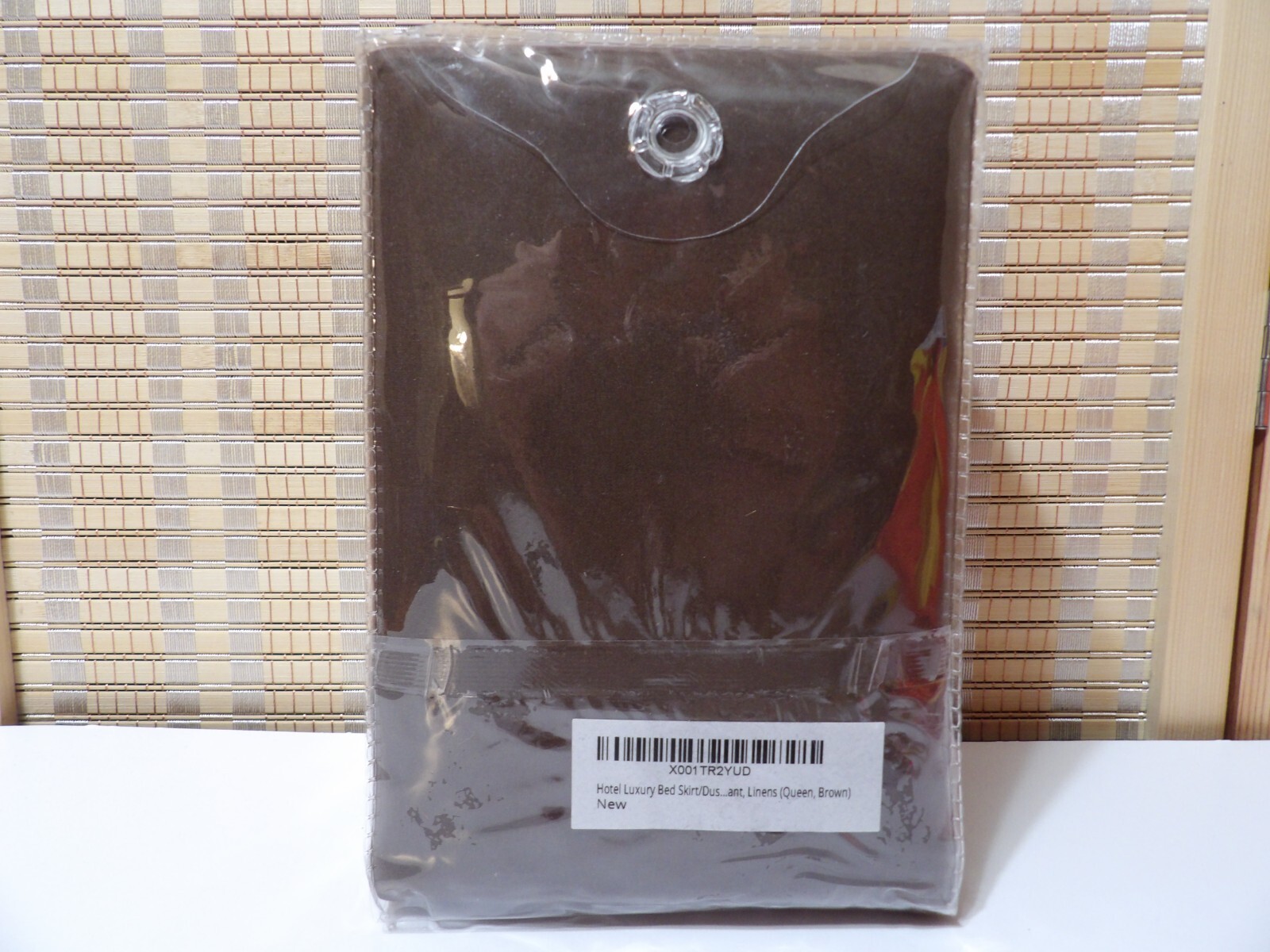 HC Collection Platinum 1800 Collection QUEEN Bed Skirt -Brn-Microfiber Polyester