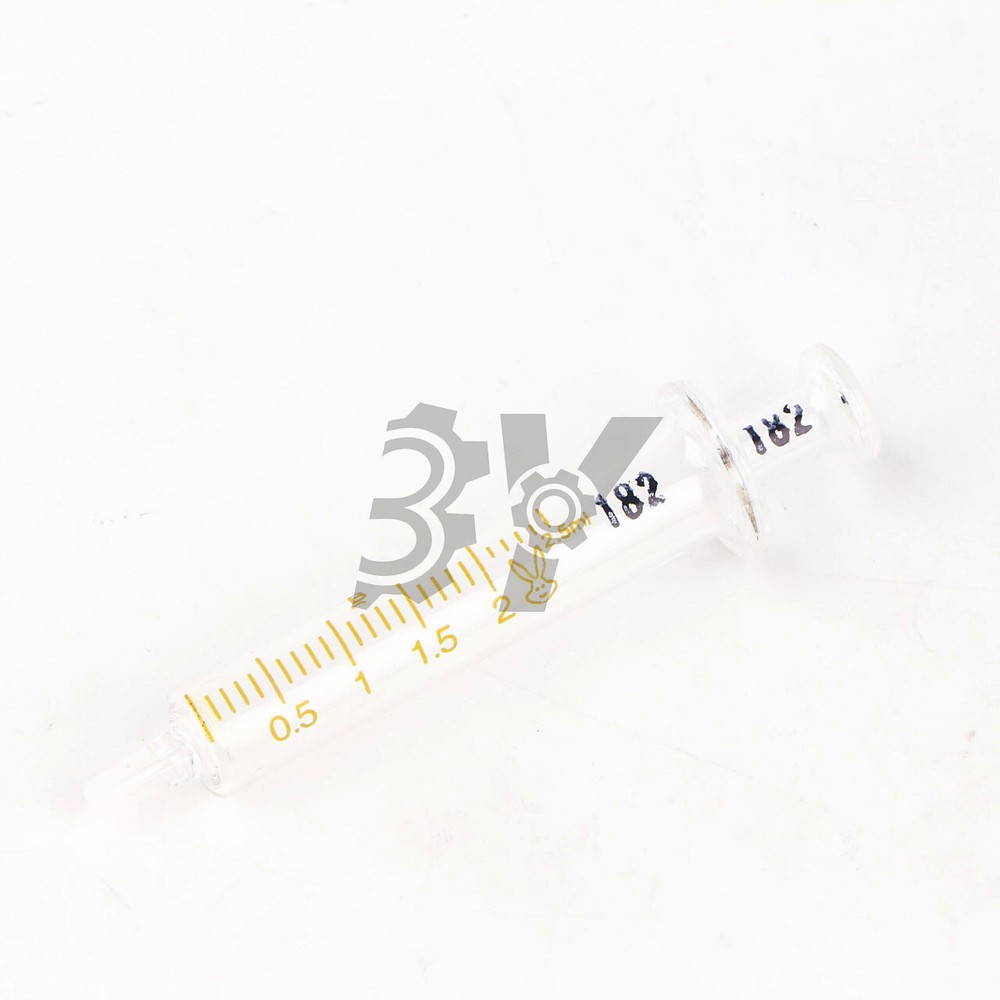 One Glass Syringes Glass Sampler Lab 2cc Glassware 2ml
