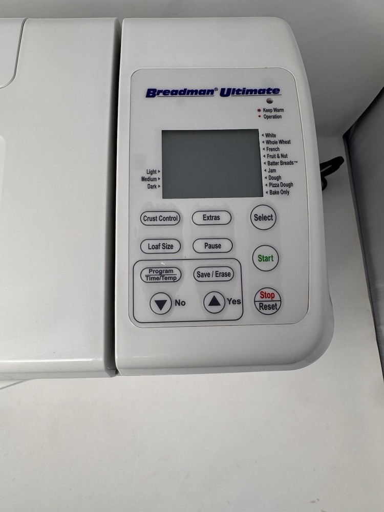 Breadman Ultimate TR2200C Bread Maker Automatic Machine Tested Works (See Video)