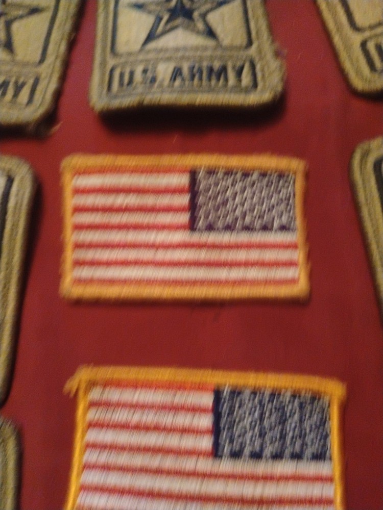 Army Patches And A Hat