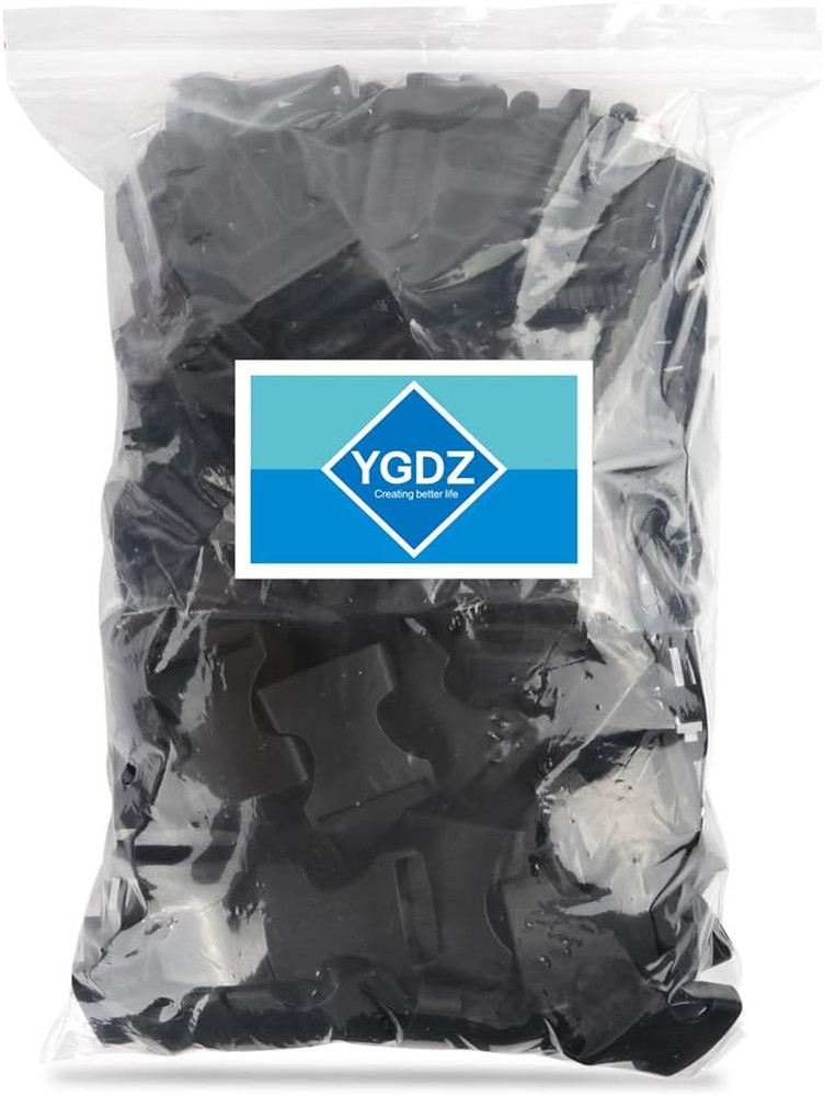 80 Pcs 1" Plastic Side Release Buckles and Slides for Backpack Straps