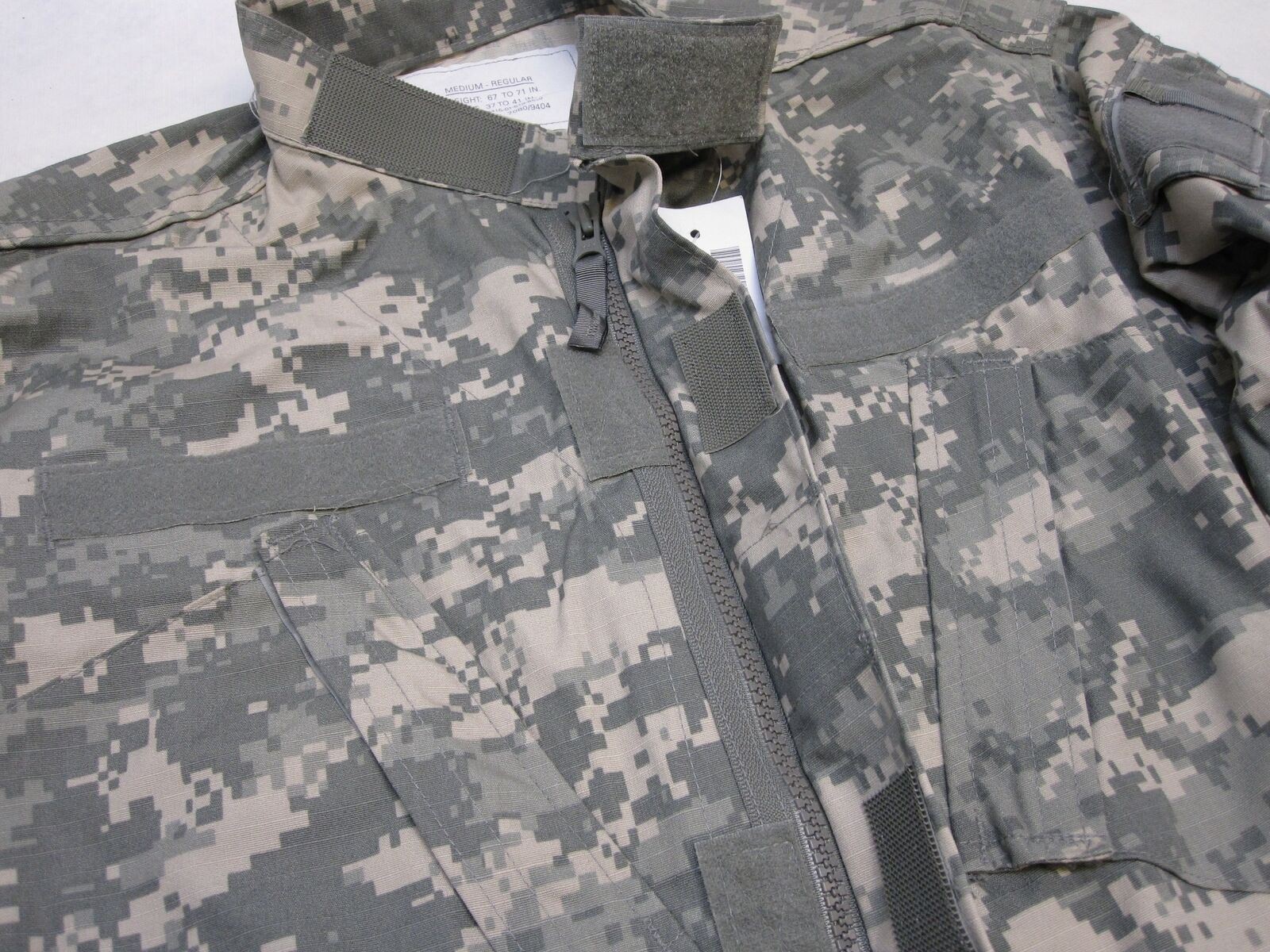 NEW W TAGS ARMY ACU DIGITAL COMBAT UNIFORM SHIRT 50/50 MATERIAL UCP JACKET TOP