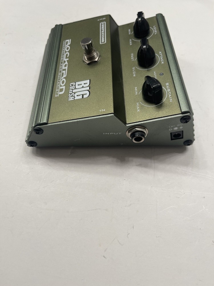 Rocktron Big Crush Compressor Sustainer Compression Guitar Effect Pedal *READ*
