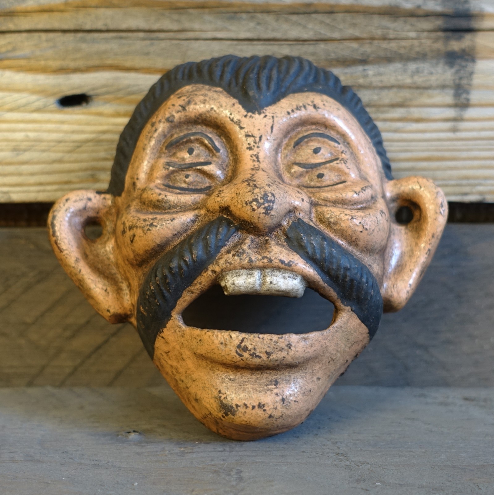 Four Eyed Pepe Cast Iron Wall Mounted Bottle Opener - Bar, Man Cave, Pub, Garage