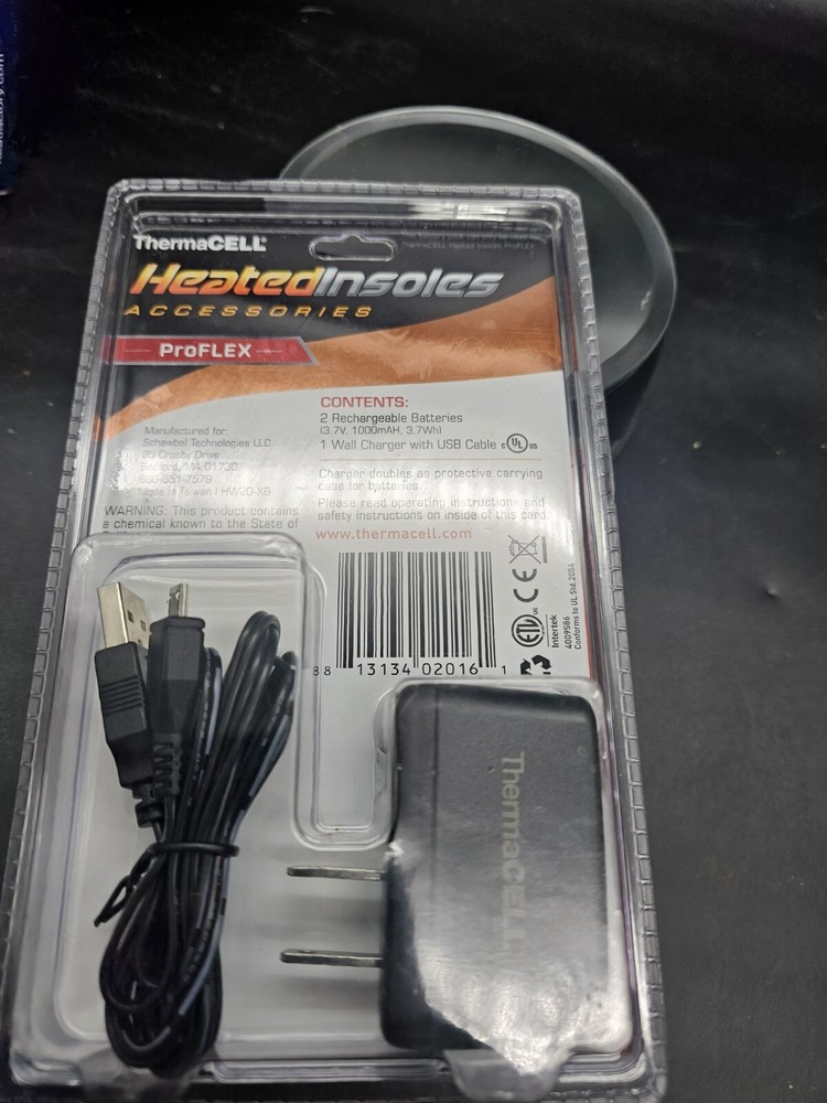 Thermacell Proflex Heated Insoles Replacement Battery Pack Grey