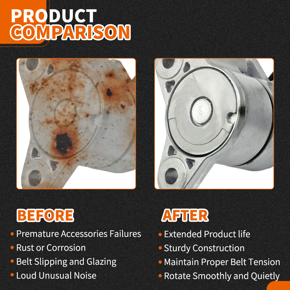 Serpentine Belt Tensioner Pulley Kit for Dodge Journey Jeep Compass Chrysler