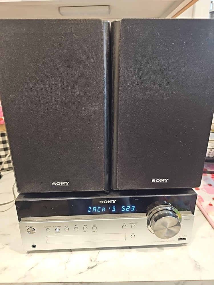 Sony CMT-SBT100 Bluetooth Micro Music System - Black/Gray