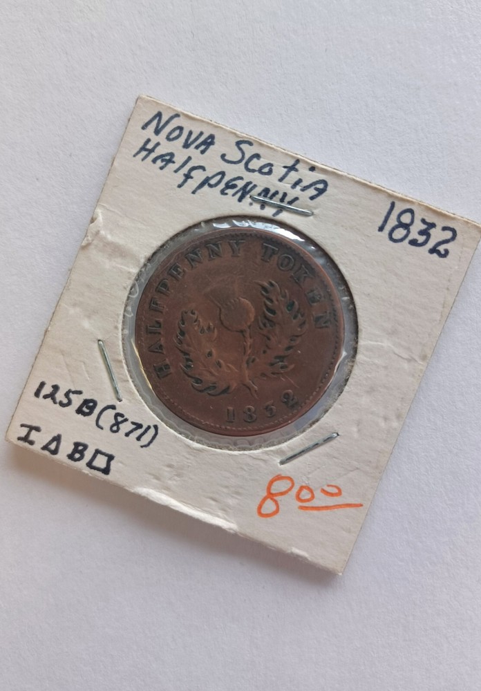 1832 Nova Scotia Half Penny Token