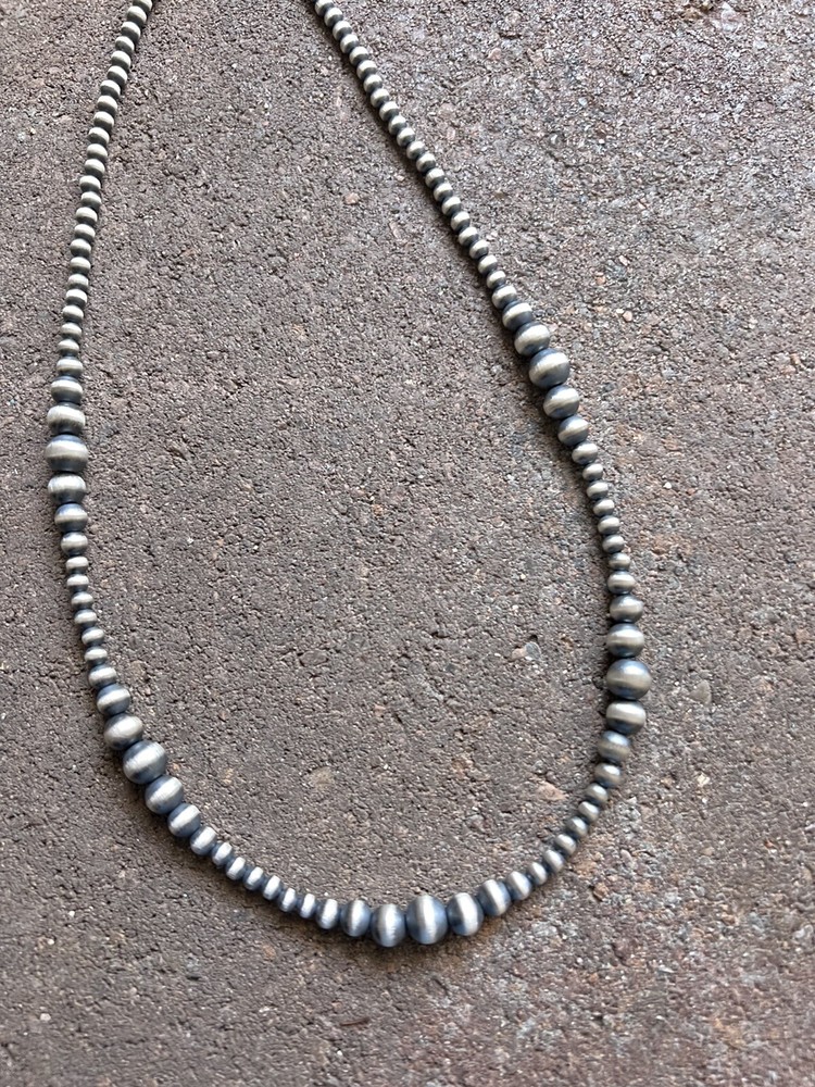 Sterling silver multi graduated 20 Inch
