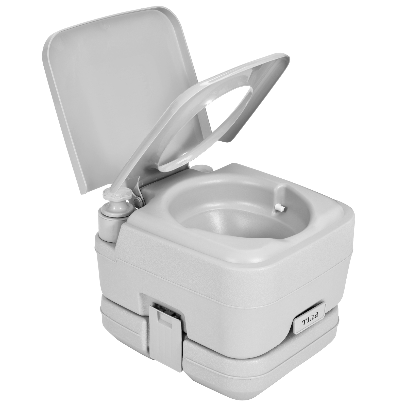 Portable Travel Toilet RV Potty 2.6 Gallon Detachable Tank & Handle Flush Pump