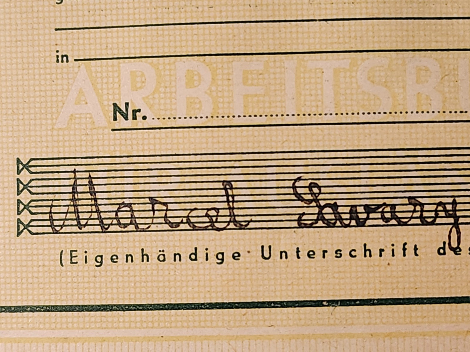 WW2 Germany. German WORKBOOK FOR FOREIGNERS 1943