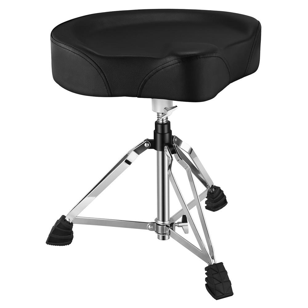 Donner Drum Throne Padded Seat Stable Height Adjustable Stool Double Braced Leg